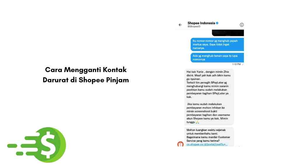 Cara Mengganti Kontak Darurat di Shopee Pinjam